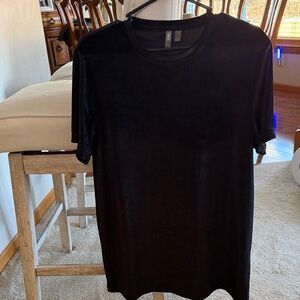 ASOS Midnight Black Velvet Tee